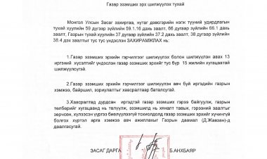 Газар эзэмших эрх шилжүүлэх тухай