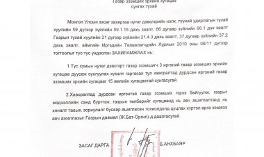 Газар эзэмших эрхийн хугацаа сунгах тухай