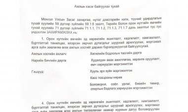 Ажлын хэсэг  байгуулах тухай