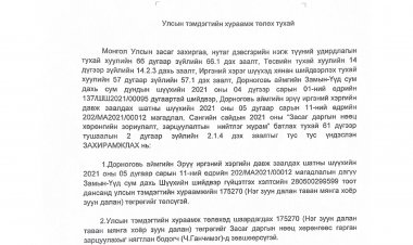 Улсын тэмдэгтийн хураамж төлөх тухай