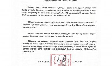 Газар эзэмших эрх шилжүүлэх тухай