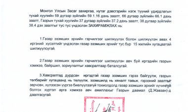 Газар эзэмших эрх шилжүүлэх тухай