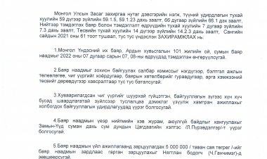 Сумын баяр наадам тэмдэглэн өнгөрүүлэх тухай