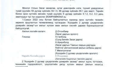 Ажлын хэсэг байгуулах тухай