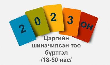 2023 оны Цэргийн шинэчилсэн тоо бүртгэл эхэллээ.