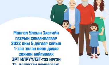 ИРГЭДИЙН АНХААРАЛД :