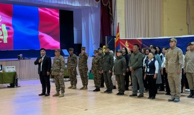 СУМЫН ХЭМЖЭЭНД ЦЭРЭГ ТАТЛАГЫН АЖИЛ ЗОХИОН БАЙГУУЛАГДАЖ БАЙНА
