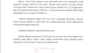 Зардал гаргах тухай 02